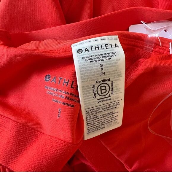 Athleta Crossed Tankini Power of She NEW Size Small in Orange - Picture 10 of 10